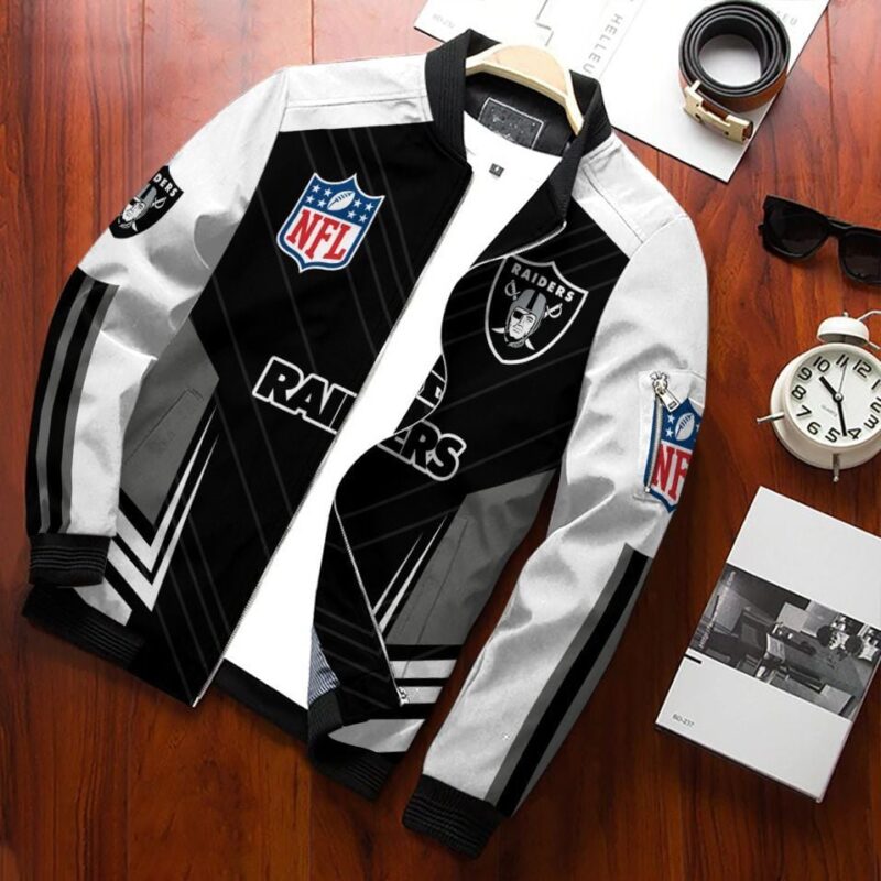 Las Vegas Raiders Bomber Jacket 586 - Raidersfanworld.com