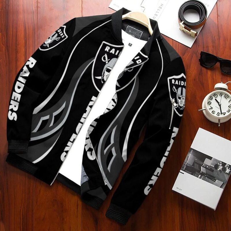 Las Vegas Raiders Bomber Jacket 595 - Raidersfanworld.com