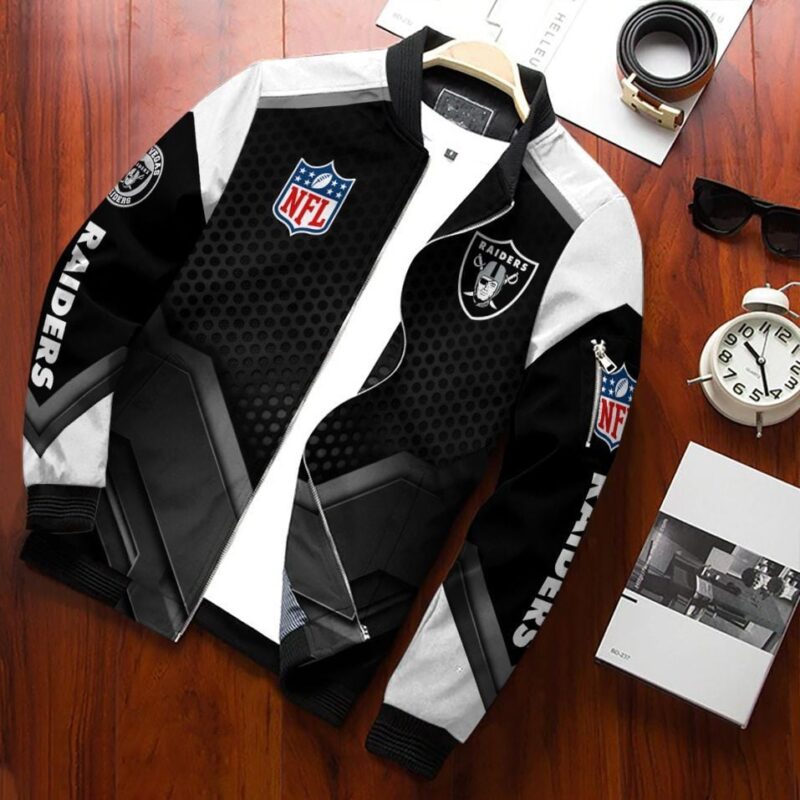 Las Vegas Raiders Bomber Jacket 625 - Raidersfanworld.com