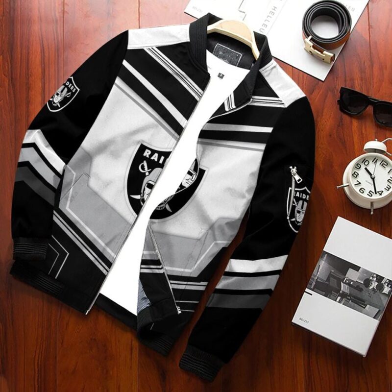 Las Vegas Raiders Bomber Jacket 652 - Raidersfanworld.com