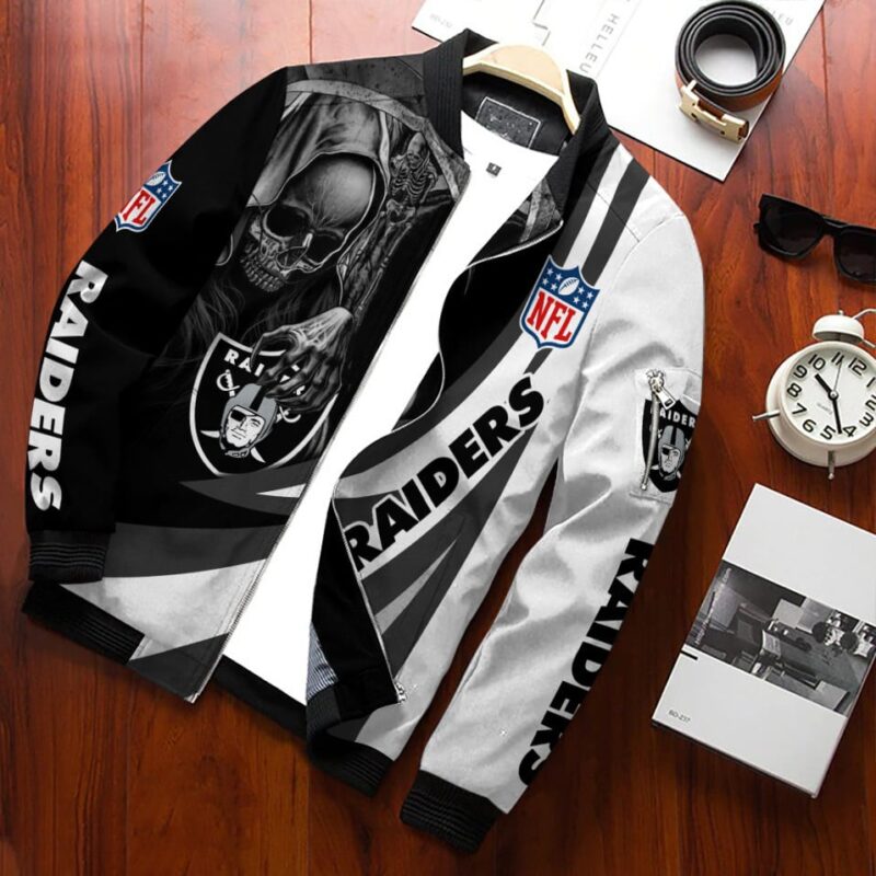 Las Vegas Raiders Bomber Jacket 786 - Raidersfanworld.com