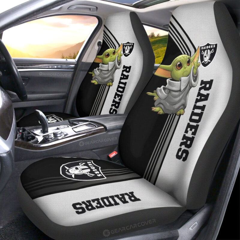Las Vegas Raiders Car Seat Covers Baby Yoda Car Accessories