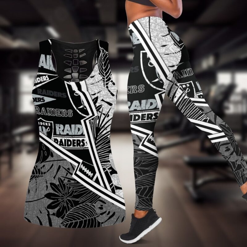Las Vegas Raiders Combo Tank Top And Leggings BG304