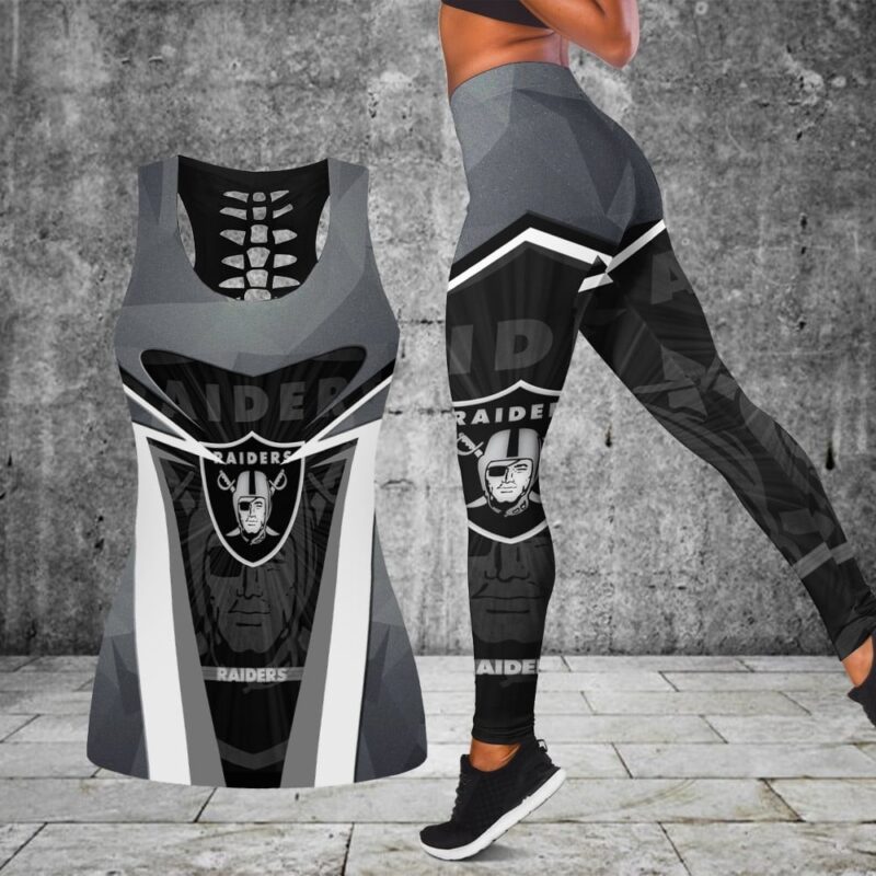 Las Vegas Raiders Combo Tank Top And Leggings BG322