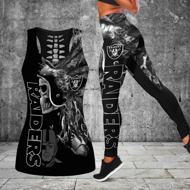 Las Vegas Raiders Combo Tank Top And Leggings BG334