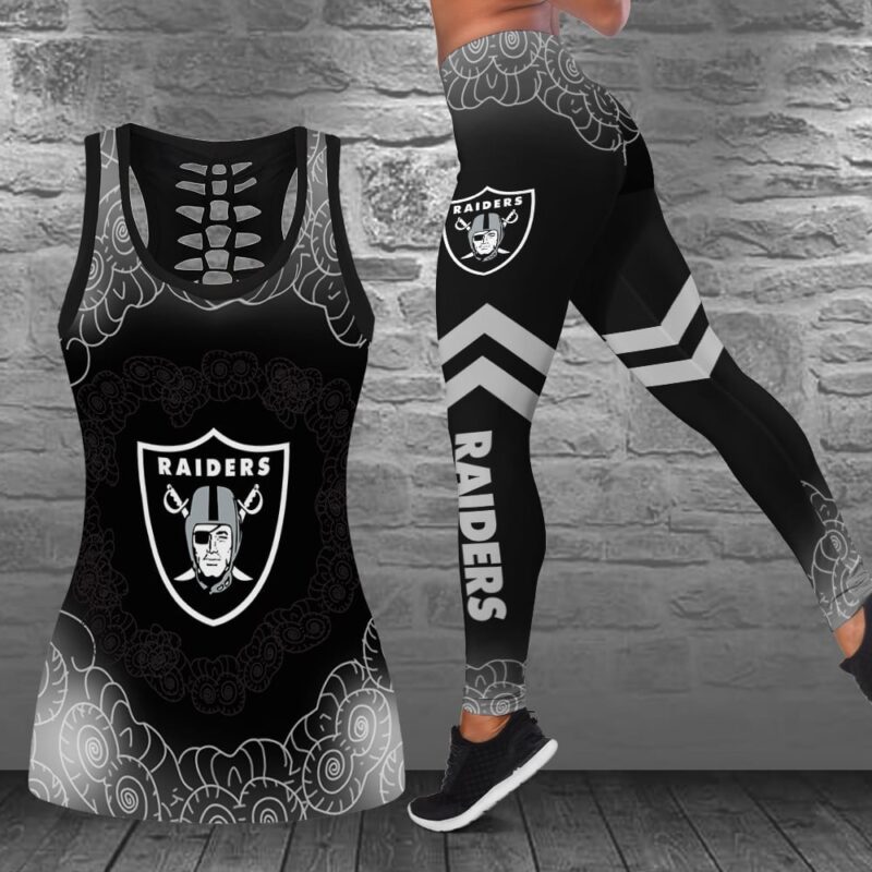 Las Vegas Raiders Combo Tank Top And Leggings BG351
