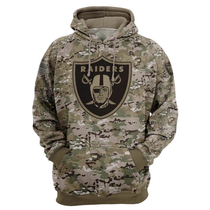 Las Vegas Raiders hoodie army graphic sweatshirt pullover gift for fans