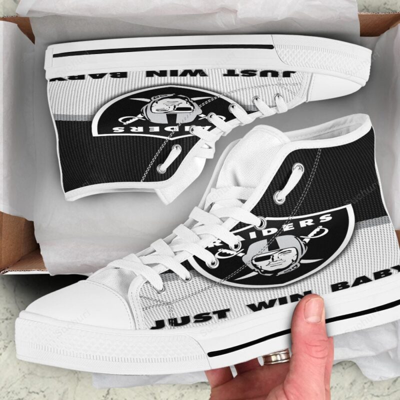 Las Vegas Raiders Just Win Baby High Top Shoes