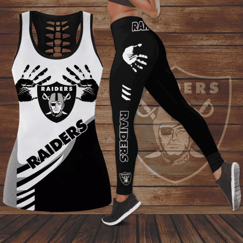 Las Vegas Raiders Leggings And Tank Top 152