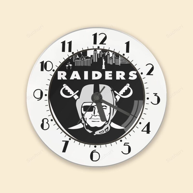 Las Vegas Raiders Logo Art Sin City Alarm Clock
