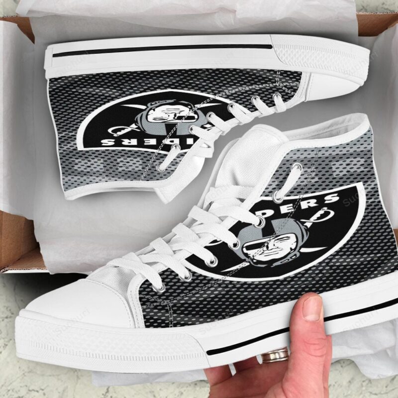 Las Vegas Raiders Logo Art10 High Top Shoes