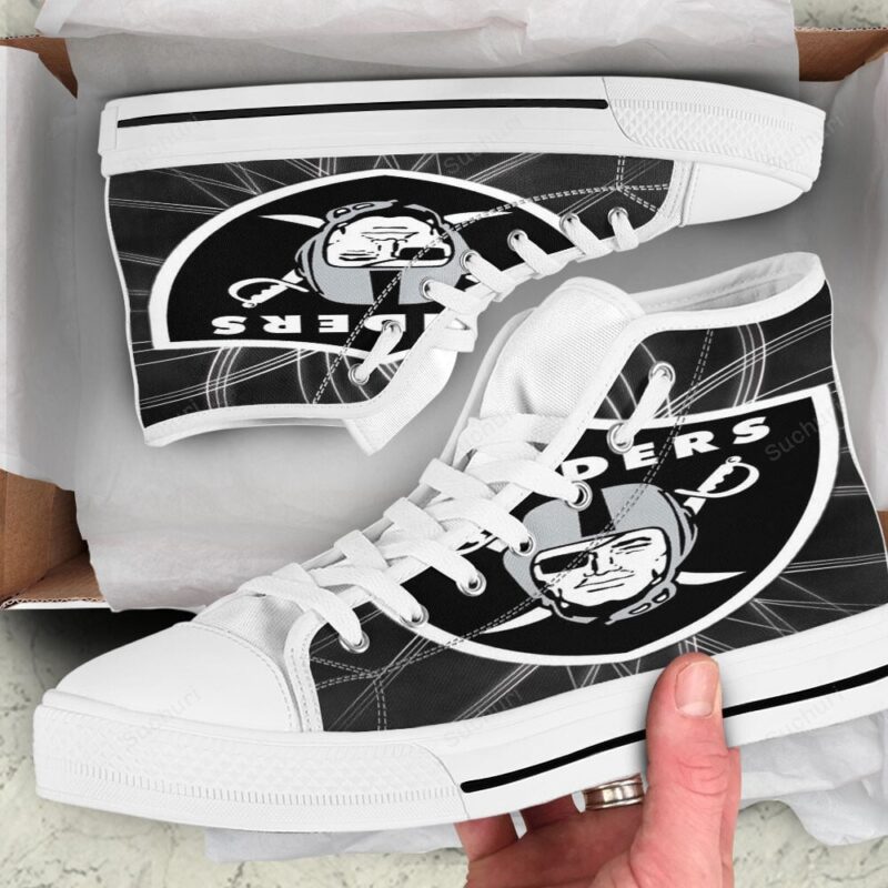 Las Vegas Raiders Logo Art14 High Top Shoes