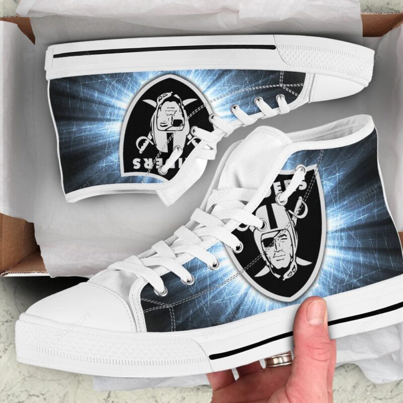 Las Vegas Raiders Logo Art17 High Top Shoes