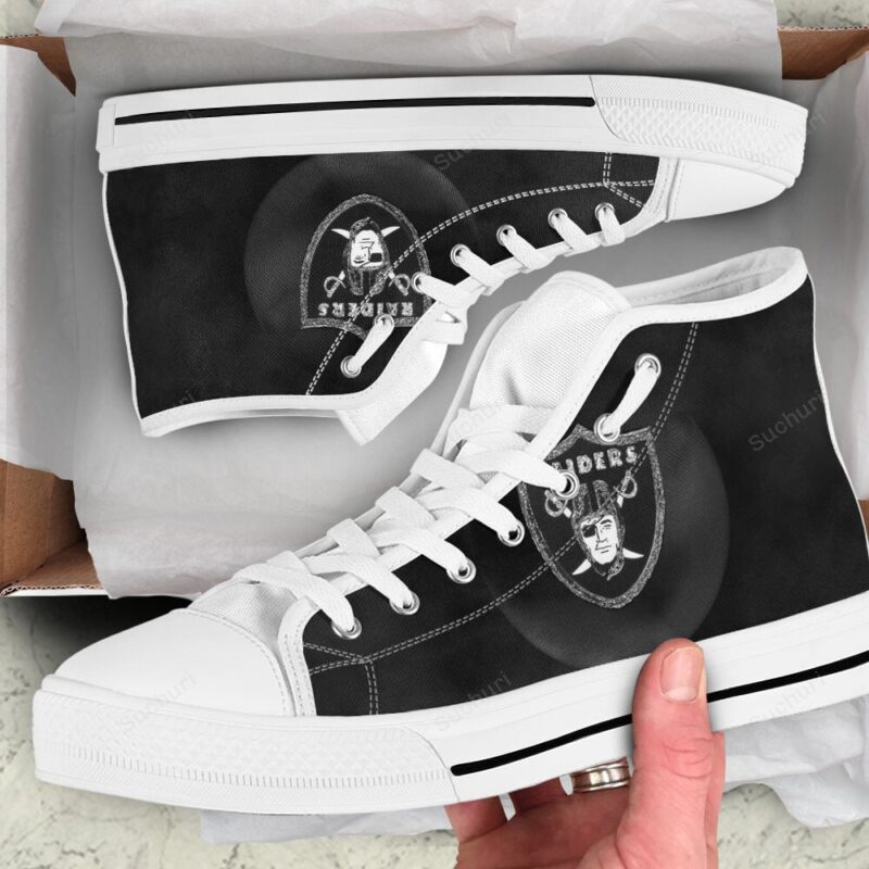Las Vegas Raiders Logo Art20 High Top Shoes