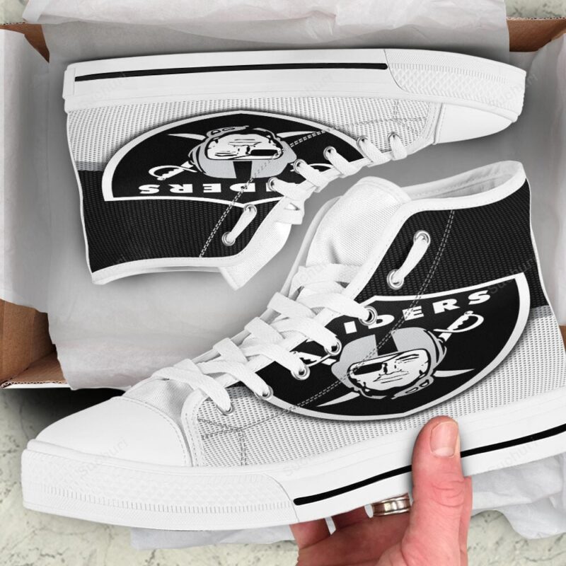 Las Vegas Raiders Logo Art24 High Top Shoes