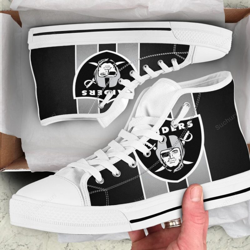 Las Vegas Raiders Logo Art4 High Top Shoes