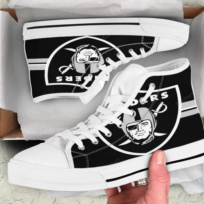 Las Vegas Raiders Logo Art5 High Top Shoes