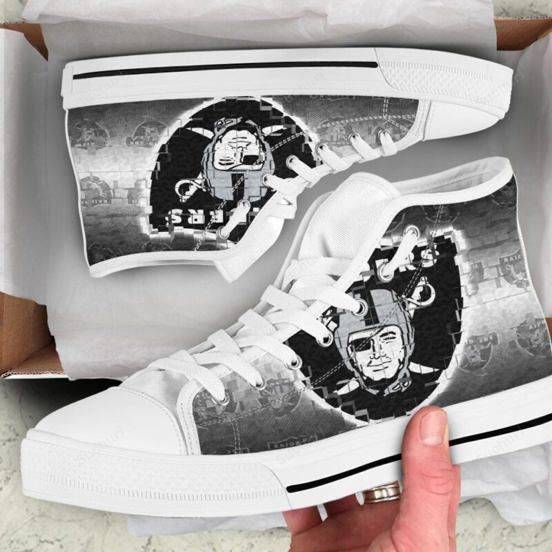 Las Vegas Raiders Logo Art6 High Top Shoes