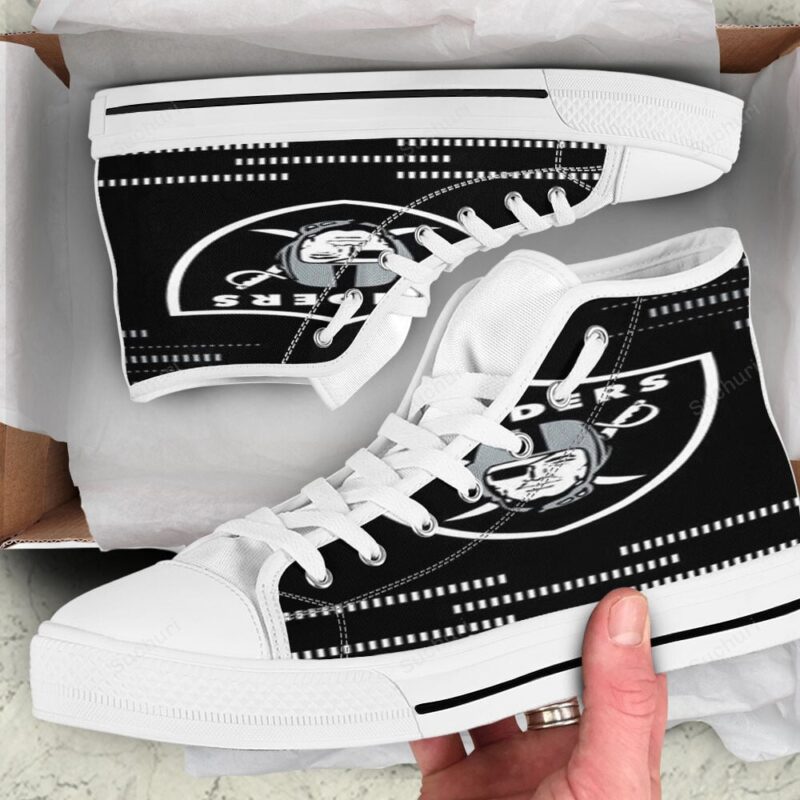 Las Vegas Raiders Logo Art8 High Top Shoes