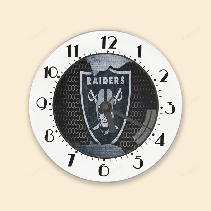 Las Vegas Raiders Logo Metal3 Alarm Clock