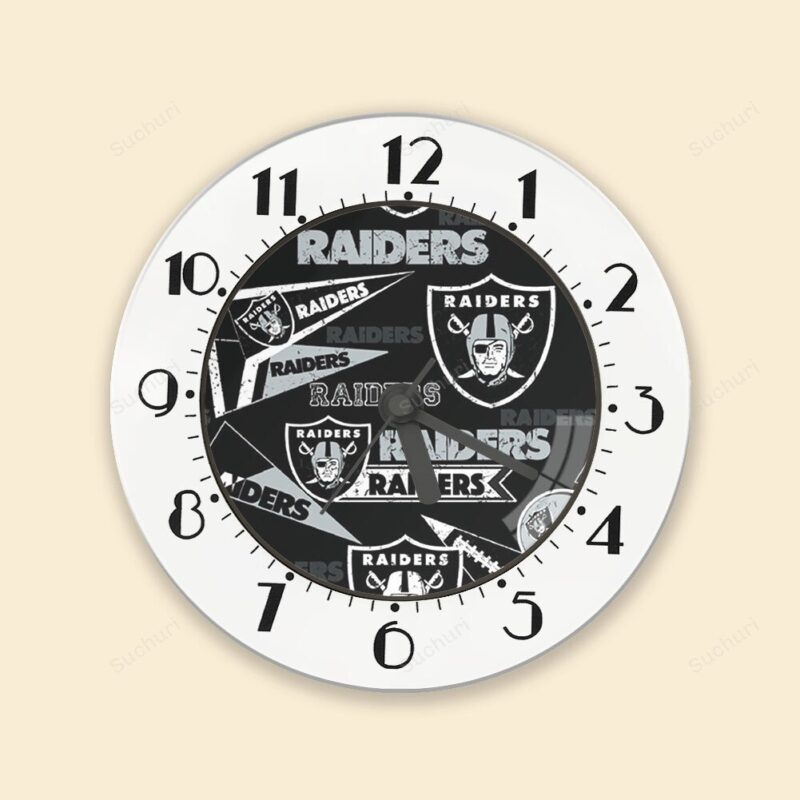 Las Vegas Raiders Logo Pattern11 Alarm Clock Alarm Clock