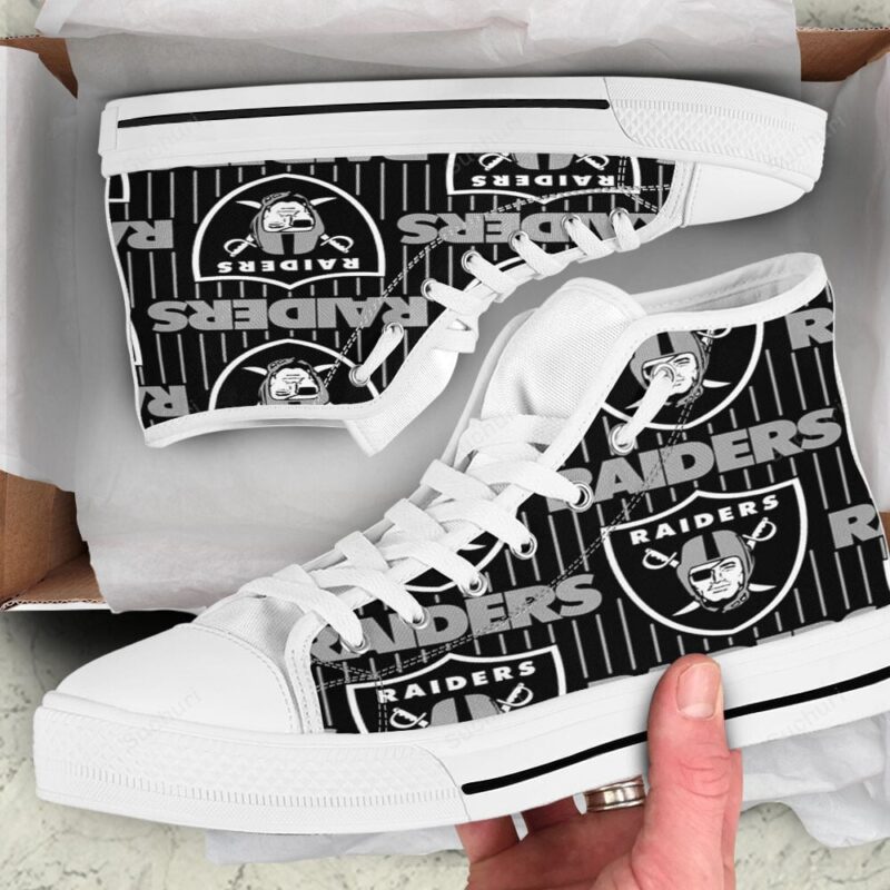 Las Vegas Raiders Logo Pattern11 High Top Shoes