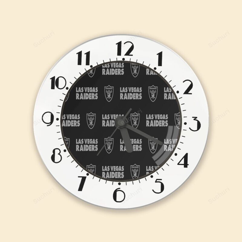 Las Vegas Raiders Logo Pattern5 Alarm Clock Alarm Clock