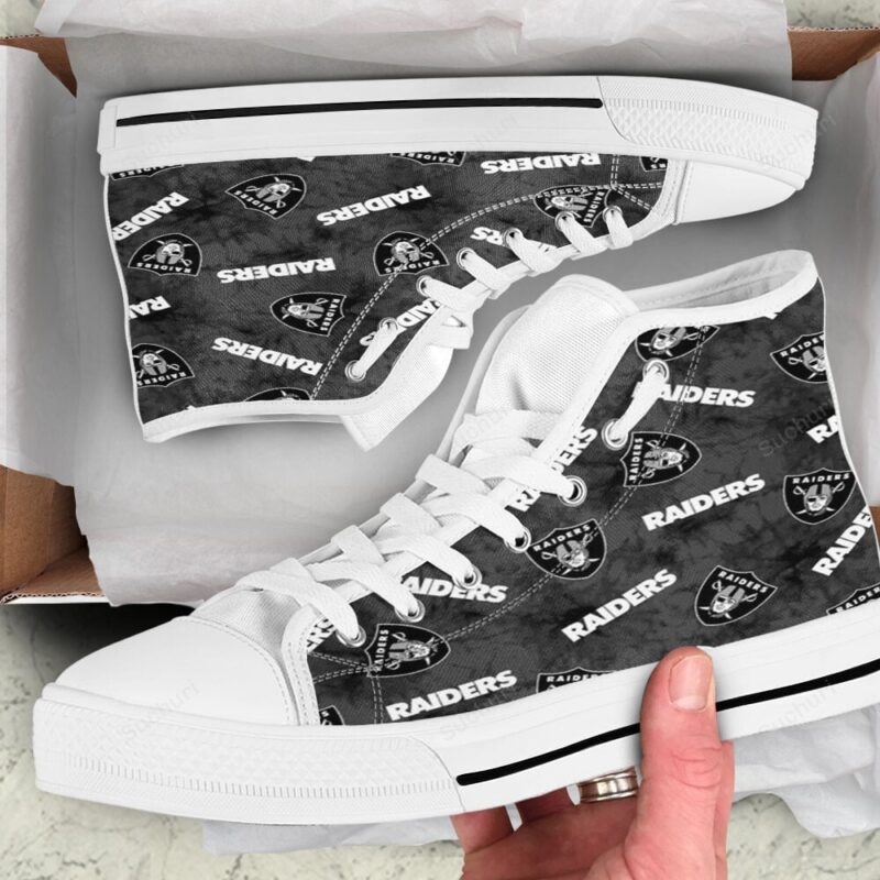 Las Vegas Raiders Logo Pattern6 High Top Shoes