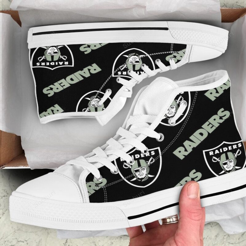 Las Vegas Raiders Logo Pattern9 High Top Shoes