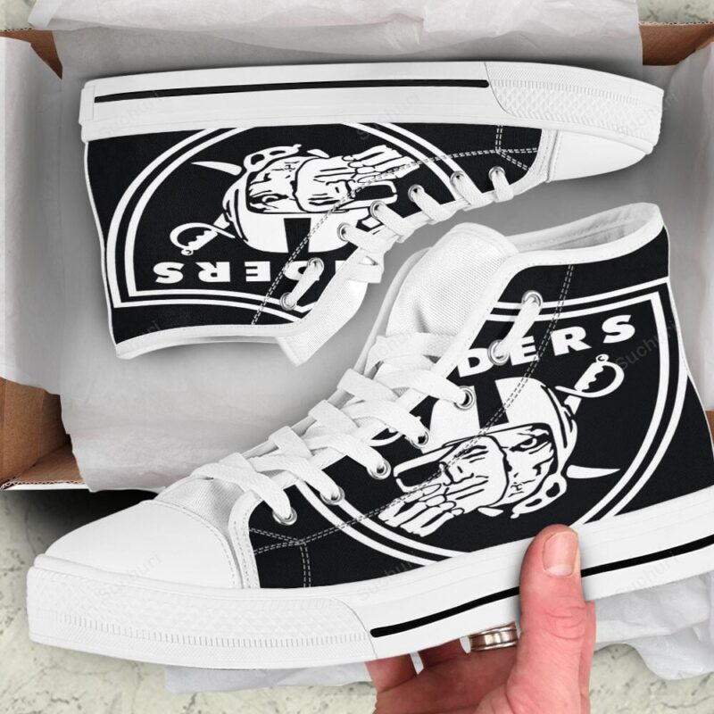 Las Vegas Raiders Mask Skull High Top Shoes