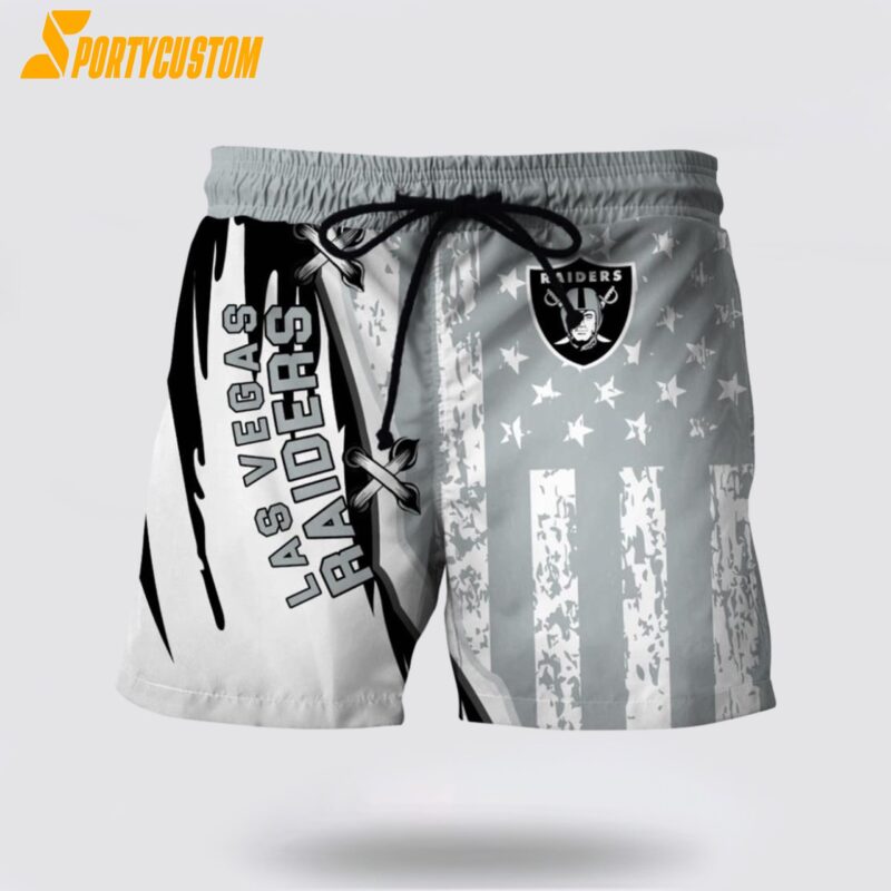 Las Vegas Raiders Mens Nfl Beach Board Shorts Best Gift For Fans