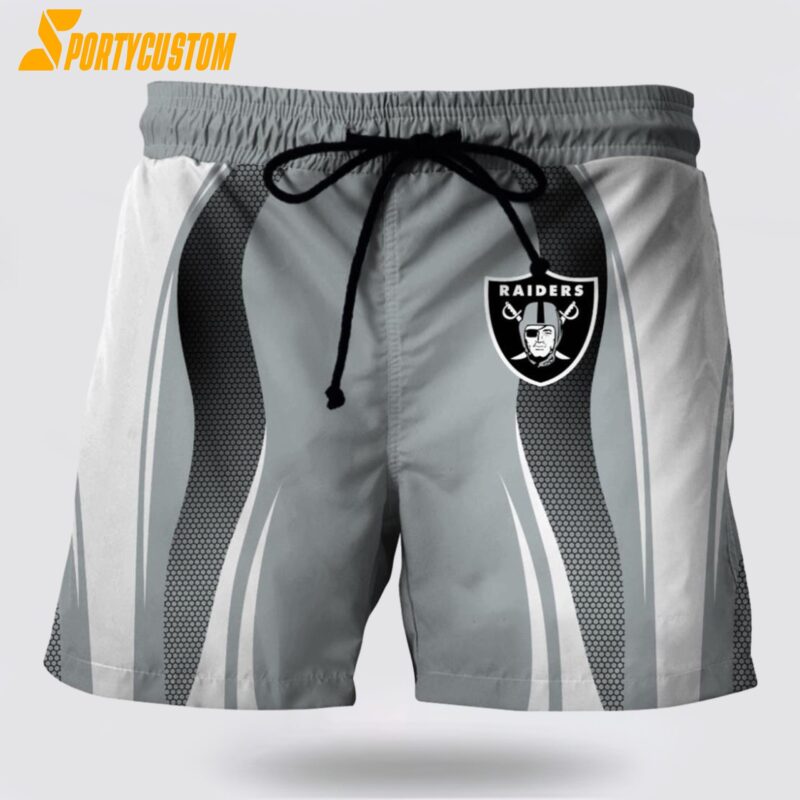 Las Vegas Raiders Mens Nfl Beach Board Shorts For Cool Fans