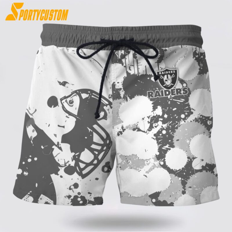 Las Vegas Raiders Mens Nfl Beach Board Shorts Limited Edition Gift
