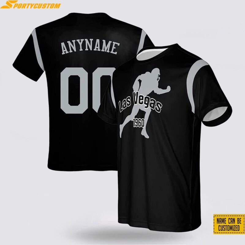 Las Vegas Raiders Nfl 3D All Over Printed T Shirts Custom Name And Number Shirts Gift For Football Fans