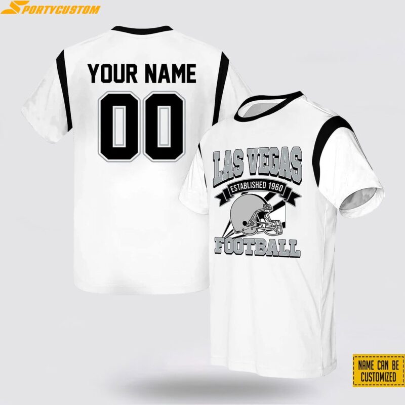 Las Vegas Raiders Nfl 3D All Over Printed T Shirts Custom Name And Number Shirts For Hot Fans