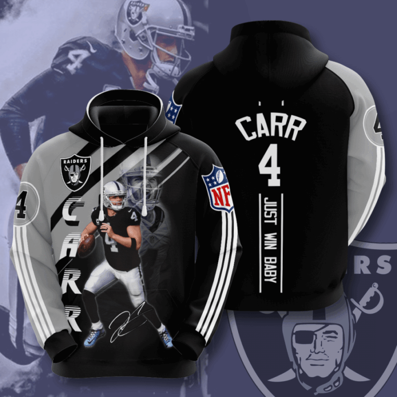 Las Vegas Raiders Nfl 3D Hoodie Player Carr Custom - Raidersfanworld.com