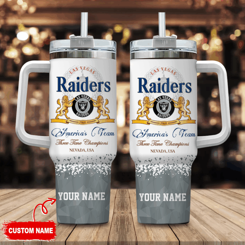 Las Vegas Raiders NFL Champions Modelo Custom Stanley Cup 40 oz 30 oz Tumbler With Handle | StormMerch