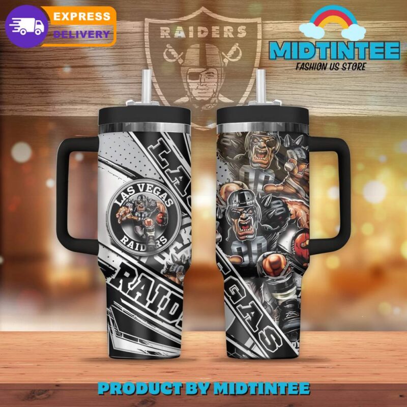 Las Vegas Raiders NFL Custom Stanley Cup 40 oz 30 oz Tumbler With Handle | StormMerch