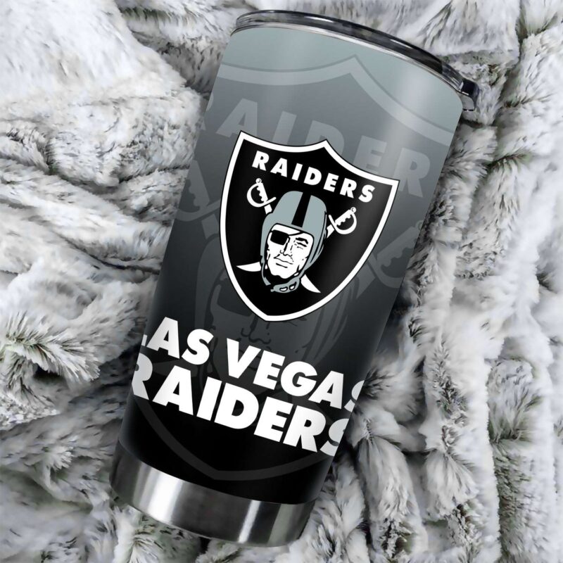 Las vegas raiders Ombre Straight Skinny Glitter NFL Tumbler