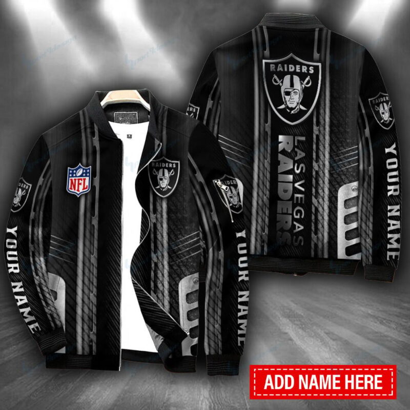 Las Vegas Raiders Personalized Bomber Jacket BG324 - Raidersfanworld.com