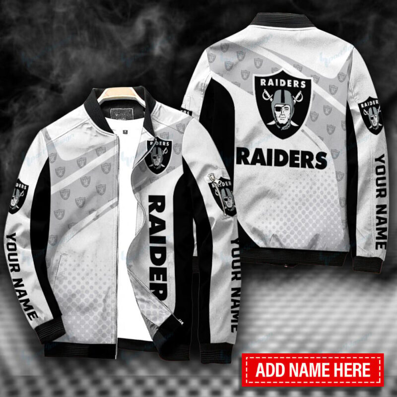 Las Vegas Raiders Personalized Bomber Jacket BG407 - Raidersfanworld.com