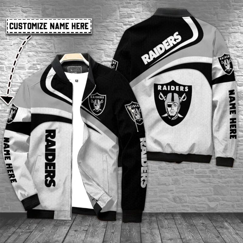 Las Vegas Raiders Personalized Bomber Jacket BG507 - Raidersfanworld.com