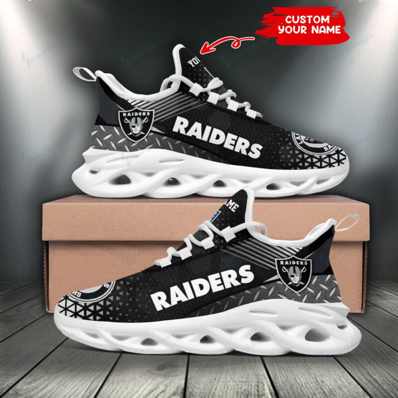 Las Vegas Raiders Personalized Custom Running Sneaker