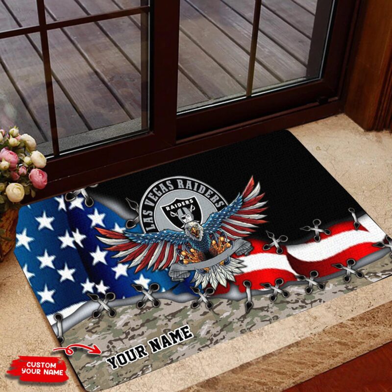 Las Vegas Raiders Personalized Doormat BG113
