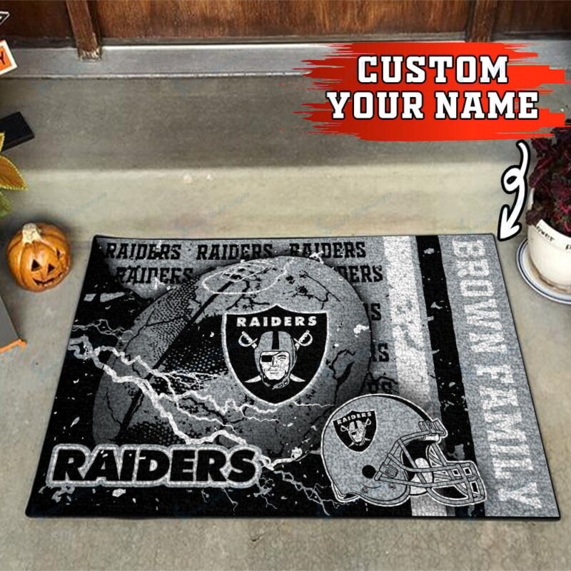 Las Vegas Raiders Personalized Doormat BG24