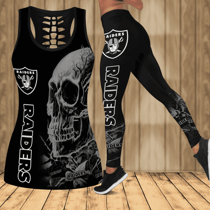 Las Vegas Raiders Personalized Leggings And Tank Top BG108