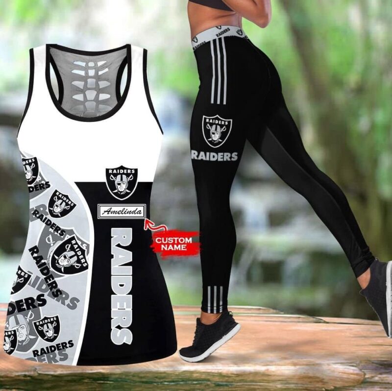 Las Vegas Raiders Personalized Leggings And Tank Top BG212