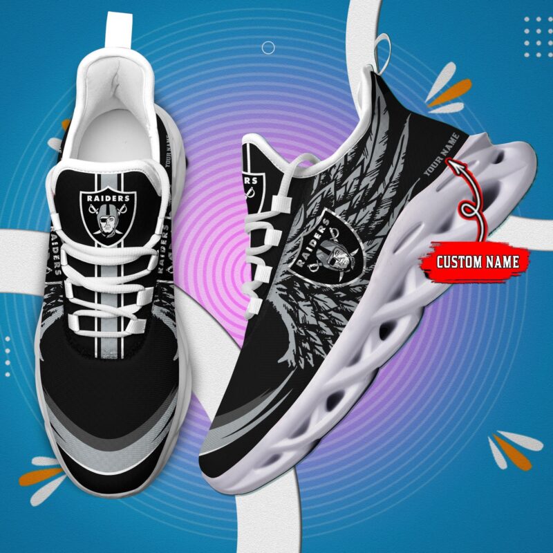 Las Vegas Raiders Personalized Light Running Sneaker
