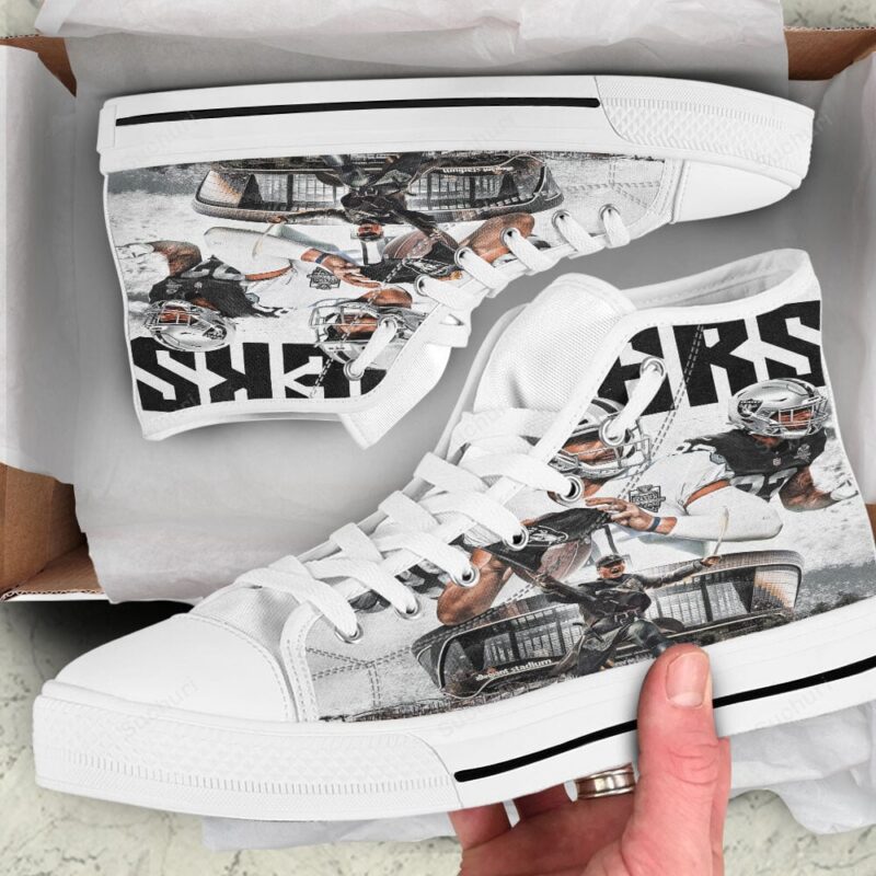 Las Vegas Raiders Players Art3 High Top Shoes