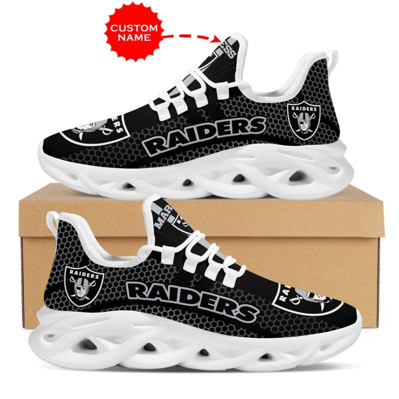 Las Vegas Raiders Shoes Max Soul Luxury NFL Custom name